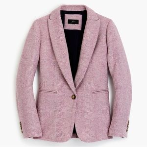 Jcrew Pink Wool Blazer